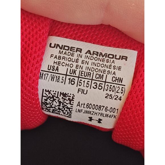 Under Armour x Tuff Crowd Spawn 6 Mid Men's Size 17 Black Red Shoes Basketball - Picture 5 of 12